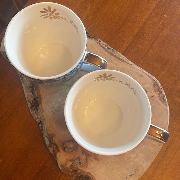 Lily Pulitzer Blue Floral Mug Set - Picture 2 of 7